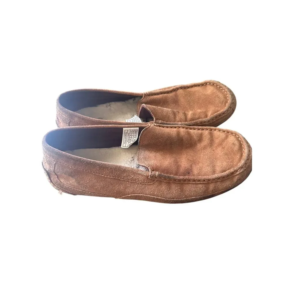 UGG Men's Alder Slip On Suede Moccasin Loafer 1003419 Size US 11 Tan/Brown Z